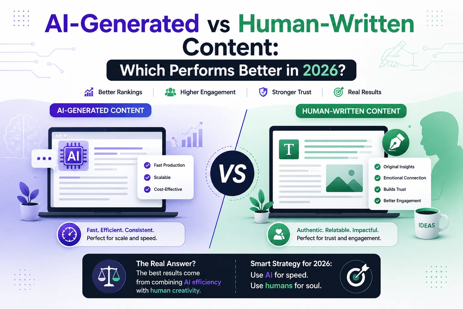 AI-Generated vs Human-Written Content: Which Performs Better in 2026?