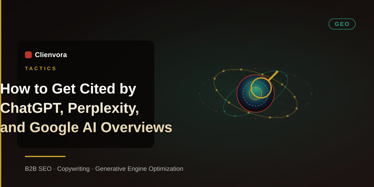 How to Get Cited by ChatGPT, Perplexity, and Google AI Overviews